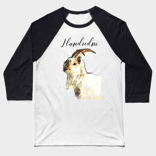 LLANDUDNO GREAT ORME GOAT BLACK Baseball T-Shirt